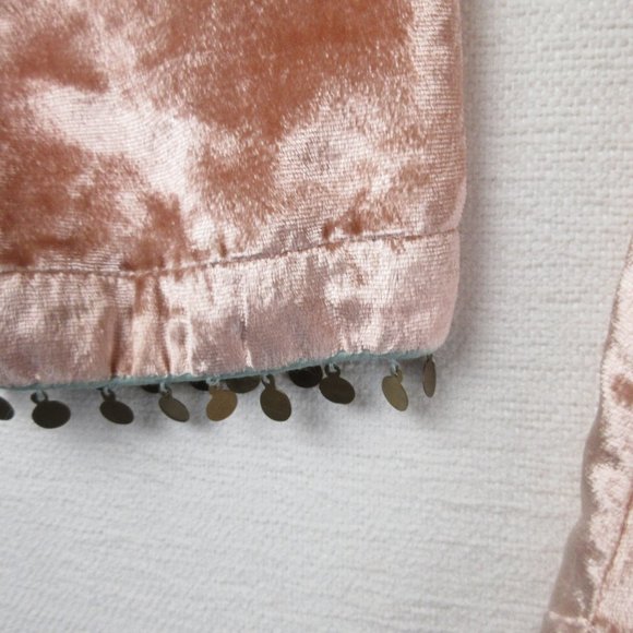 Soft Surroundings Peach Velvet Embellished Tunic Size XL Beaded - Picture 4 of 11